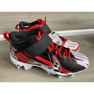 Nike Force Trout 7 GS Black Red Baseball Cleats CQ7642-001 Size 3Y